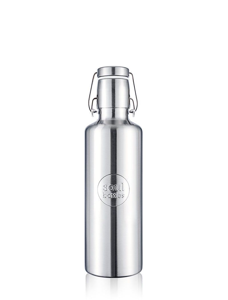 soulbottle steel light • Trinkflasche aus Edelstahl 750ml plain