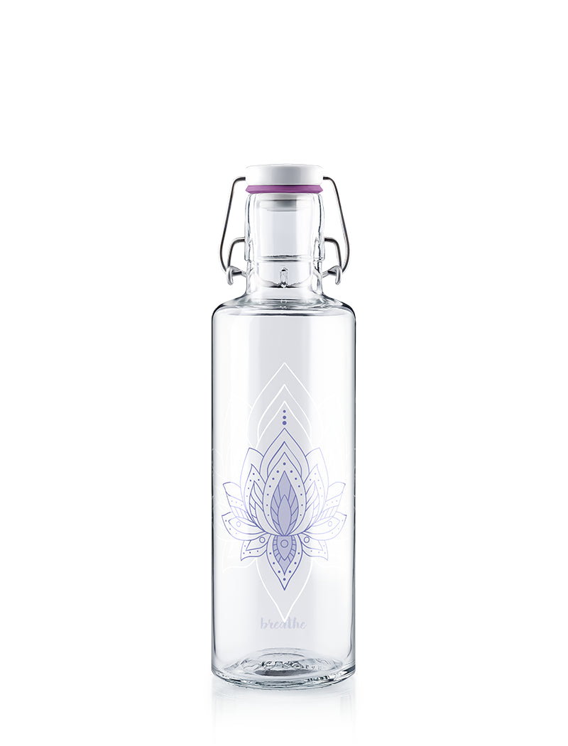 soulbottle • Trinkflasche aus Glas 600ml just breathe