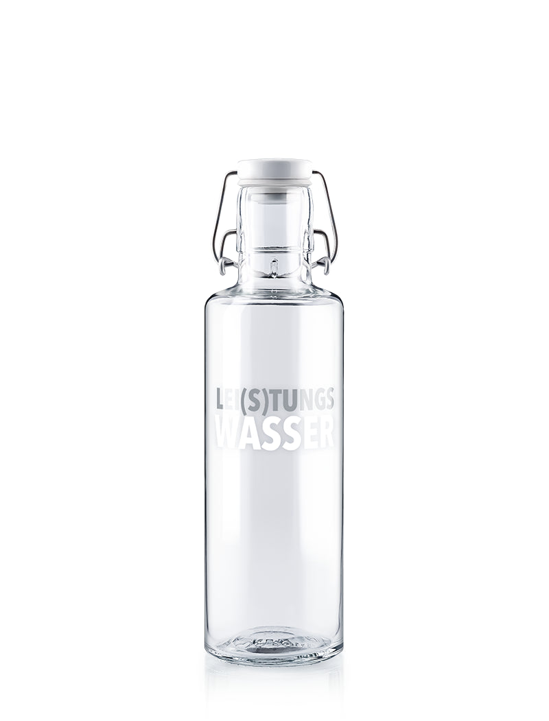 soulbottle • Trinkflasche aus Glas 600ml lei(s)tungswasser