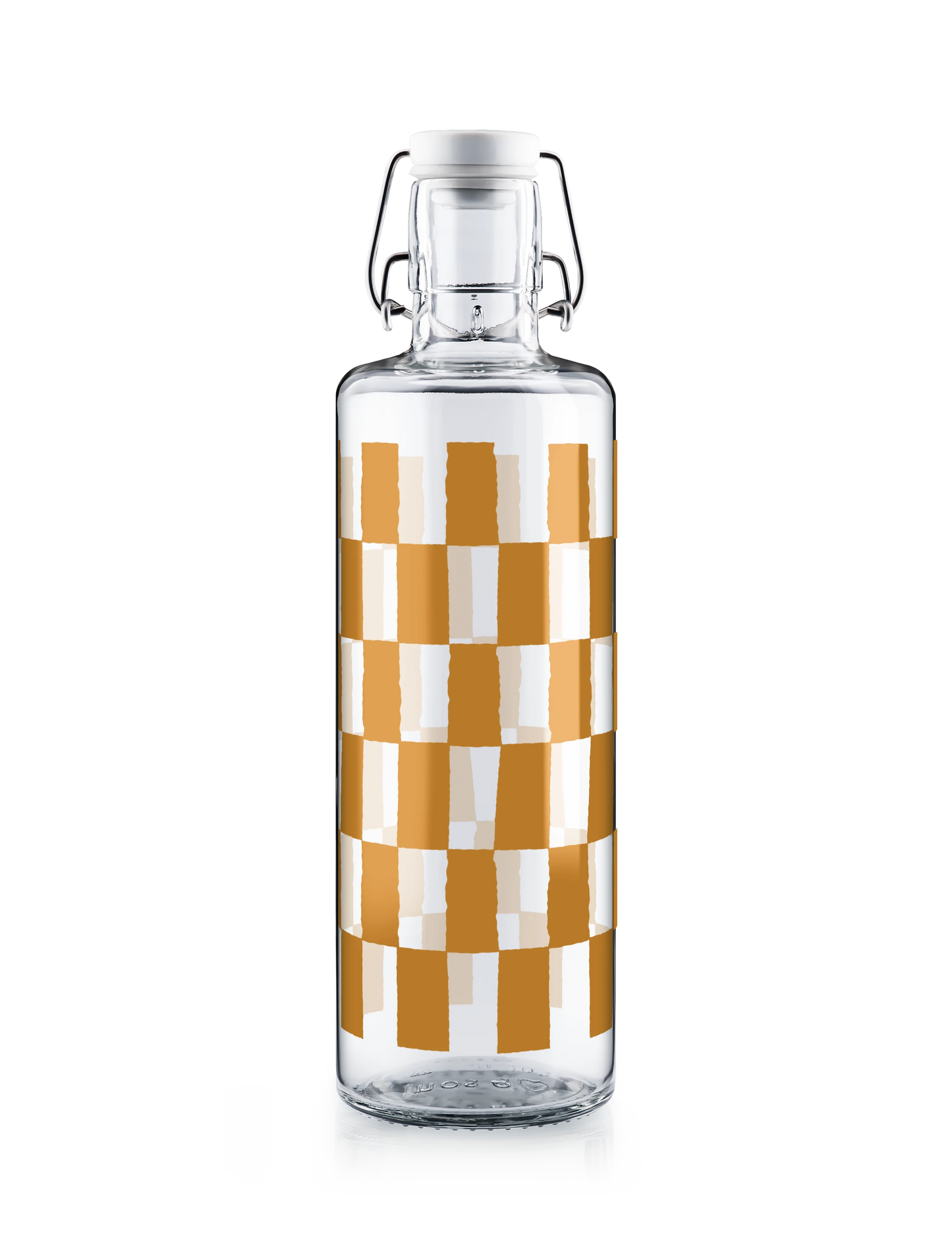 soulbottle • Trinkflasche aus Glas 1000ml karo
