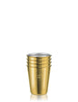 soulcup • 4er Pack Trinkbecher aus Edelstahl 300ml gold