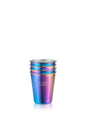 soulcup • 4er Pack Trinkbecher aus Edelstahl 300ml utopia