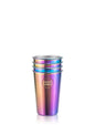 soulcup • 4er Pack Trinkbecher aus Edelstahl 400ml utopia