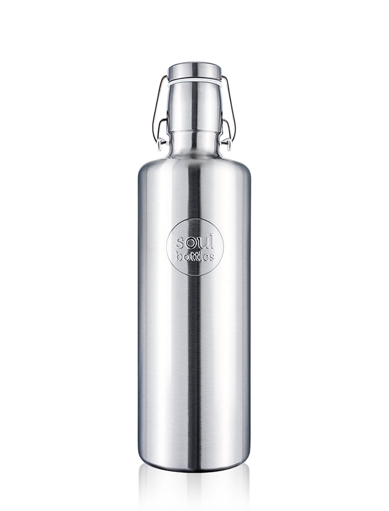 soulbottle steel light • Trinkflasche aus Edelstahl 1200ml plain