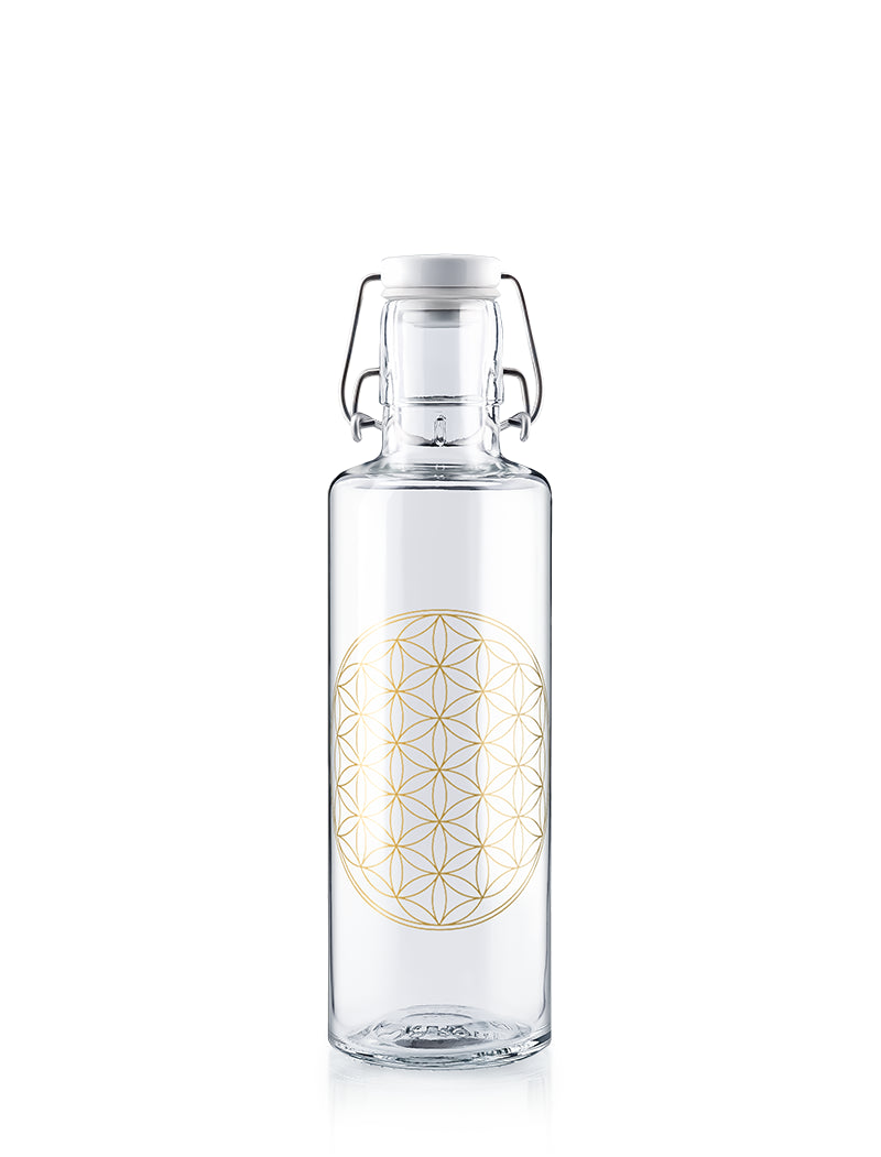 soulbottle • Trinkflasche aus Glas 600ml flower of life